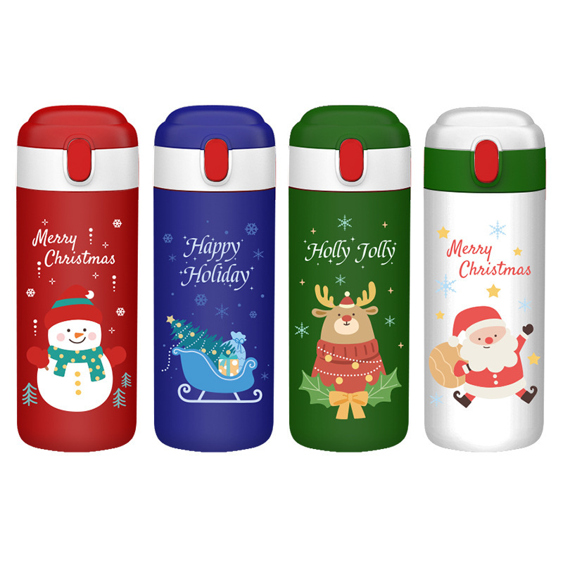 CHRISTMAS SERIES FLIP-TOP THERMOS THERMAL