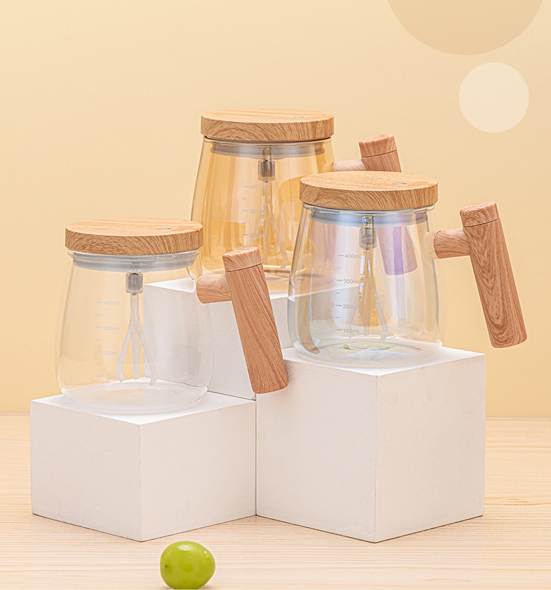 AUTOMATIC STIRRING GLASS CUP