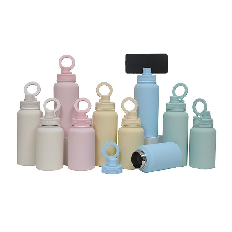 New Magnetic Phone Holder Insulated Water Bottle